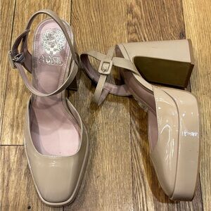 Vince Camuto x Dede Raad Women's Nude Patent Heels